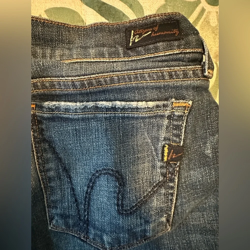 Citizens Of Humanity Dark Blue Flare Jeans - Picture 5 of 7